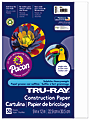 Tru-Ray® Construction Paper, 50% Recycled, 9" x 12", White, Pack Of 50