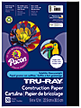 Tru-Ray® Construction Paper, 50% Recycled, 9" x 12", Black, Pack Of 50