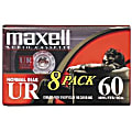 Maxell UR Type I Audio Cassette - 8 x 60Minute - Normal Bias