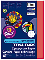 Tru-Ray® Construction Paper, 50% Recycled, 9" x 12", Red, Pack Of 50