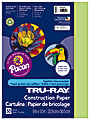 Tru-Ray® Construction Paper, 50% Recycled, 9" x 12", Chartreuse, Pack Of 50
