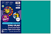 Tru-Ray® Construction Paper, 50% Recycled, 12" x 18", Turquoise, Pack Of 50 1 thumbnail image