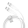 j5 Create USB-C 60W Liquid Silicone Fast Charging Cable, White, JUCX17W