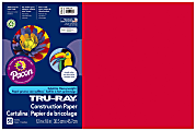 Tru-Ray® Construction Paper, 50% Recycled, 12" x 18", Festive Red, Pack Of 50 1 thumbnail image