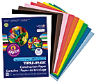 Pacon Tru-Ray® Construction Paper, 9 x 12 Warm Assortment