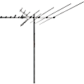 RCA Outdoor Digital TV Antenna - 110" Boom - Upto 65 Mile Range - UHF, VHF - HDTV Antenna, Outdoor - Metal - Yagi - Directional 1 thumbnail image