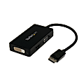 StarTech.com Travel A/V 3-in-1 DisplayPort To VGA DVI Or HDMI Adapter