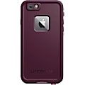 LifeProof FRE for iPhone 6s Case - For Apple iPhone 6, iPhone 6s Smartphone - Crushed Purple - Water Proof, Drop Proof, Dirt Proof, Snow Proof - Polycarbonate, Polypropylene, Synthetic Rubber, Silicone - 79.20" Drop Height - 79.20" Underwater Depth
