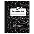 Pacon Composition Book - 60 Sheets - Wide Ruled - 0.38" Ruled - 7 1/2" x 9 3/4" - Black Marble Cover - 72 / Carton 1 thumbnail image