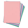 Tru-Ray® Construction Paper, 9" x 12", Assorted Pastel Colors, 50 Sheets