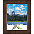 Amanti Art Picture Frame, 14" x 17", Matted For 11" x 14", Wildwood Brown Narrow
