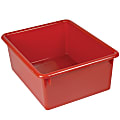 Romanoff Stowaway® Letter Box No Lid, Small Size, Red, Pack Of 4