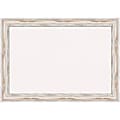Amanti Art Cork Bulletin Board, 41" x 29", White, Alexandria Whitewash Wood Frame