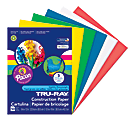 Tru-Ray® Construction Paper, 9" x 12", 50% Recycled, Assorted Primary Colors, Pack Of 50 1 thumbnail image