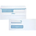Quality Park No. 8 5/8 Double Window Security Tinted Check Envelopes - Document - Check - 3 5/8"x 8 5/8" - 24 lb - Self-sealing - 250 / Carton - White 1 thumbnail image