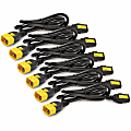 APC by Schneider Electric Power Cord Kit (6 ea), Locking, C13 to C14, 1.2m, North America - For PDU - 10 A - Black - 4 ft Cord Length - IEC 60320 C14 / IEC 60320 C14 - 1