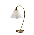 Adesso Delaney Table Lamp, 25-15/16”H, Off-White Shade/Antique Brass Base 1 thumbnail image