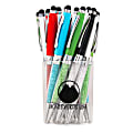 MONTEVERDE USA S-143 Gemstone Ballpoint Pen, Medium Point, 0.7 mm, Black Ink, Assorted Colors (No Color Choice)