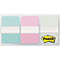 Post-it® Pastel Color Tabs - 12 Tab(s)/Set - 1" Tab Height x 1.50" Tab Width - Assorted Pastel Tab(s) - 36 / Pack