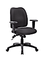 Boss Multi-Function Mid-Back Task Chair, Fabric, Black 1 thumbnail image