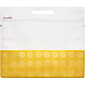VELCRO® Brand PressLok 15" Plastic Storage Bags - 13" Width x 15" Length x 0.10" Depth - Yellow - Plastic - 4/Pack - Multipurpose 1 thumbnail image