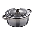Masterpro Bergner 2-Quart Iron Dutch Oven With Lid, Fog 1 thumbnail image