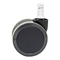 WorkPro® 2-Tone Nylon Chair Casters For 4000/6000/9000/12000 Models, 2-7/16", Black/Gray, Pack Of 5 1 thumbnail image