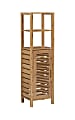 Linon Bullock 13"W Single Door Bamboo Cabinet with Shelves, Natural 1 thumbnail image