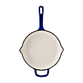 Masterpro Bergner Iron Fry Pan With Helper Handle, 10", Blue