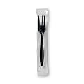 Dixie® Individually Wrapped Heavyweight Cutlery, Forks, Black, Carton Of 1,000 Forks 1 thumbnail image