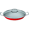 Cuisinart™ 15" Paella Pan With Glass Lid, Red 1 thumbnail image