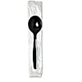 Dixie® Individually Wrapped Heavyweight Cutlery, Soup Spoons, Black, Carton Of 1,000 Spoons 1 thumbnail image