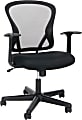 OFM Essentials Swivel Mesh Mid-Back Task Chair, Black/Silver