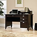 Sauder® Shoal Creek 54"W Computer Desk With Organizer Hutch, Jamocha Wood