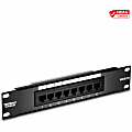 TRENDnet 8-Port Cat5/5e Unshielded Patch Panel, TC-P08C5E, Wallmount or Rackmount, 10 Inch Wide, 8x Gigabit R - TCP08C5E 1 thumbnail image