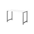 Bush Business Furniture 400 Series Table Desks, 48"W x 24"D, White, Standard Delivery