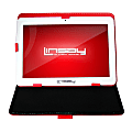 LINSAY Quad-Core Tablet With Case and Pen Stylus, 10.1" Screen, 1GB Memory, 16GB Storage, Android 4.4 KitKat