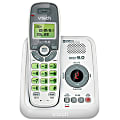 VTech CS6124 DECT 6.0 Cordless Phone with Answering System and Caller ID/Call Waiting, White with 1 Handset - 1 x Phone Line - Speakerphone - Answering Machine - Backlight