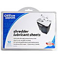 Office Depot® Brand Shredder Lubricant Sheets, Pack Of 12 1 thumbnail image