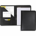 Samsill Letter Pad Folio - 8 1/2" x 11" - Leather - Black - 1 Each 1 thumbnail image