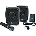 SMK-Link GoSpeak! Duet Wireless Portable PA System with Wireless Microphones (VP3450) - Weighs less than 5 pounds | Carries in a tote-bag | Sets up in seconds | fills rooms up to 200 people.