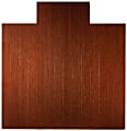 Anji Mountain Bamboo Deluxe Roll-Up Chair Mat, 55" x 57", 8 mm"-Thick, Dark Cherry 1 thumbnail image