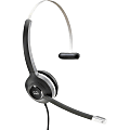 Cisco Headset 531 (Wired Single with Quick Disconnect coiled RJ Headset Cable) - Mono - Quick Disconnect - Wired - 90 Ohm - 50 Hz - 18 kHz - Over-the-head - Monaural - Supra-aural - Electret, Condenser, Uni-directional Microphone - Noise Canceling