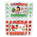 Ready 2 Learn® Alphabet Letters Giant Stamps, Lowercase/Uppercase, 3", Green/Red, Pack Of 56