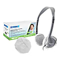 HamiltonBuhl HygenX Sanitary Ear Cushion Covers, For On-Ear Headphones & Headsets, 2-1/2" White, 50 Pairs 1 thumbnail image