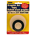 Microfoam Graphic Art Tape, 1/8" x 9 Yd., Black 1 thumbnail image
