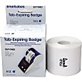 Seiko 3-Inch Tab Expiring Labels - 2" Width x 3" Length - Rectangle - 227 / Roll - 1 Roll