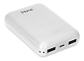 iHome Ultra-Compact 10,000mAh Power Bank, White 1 thumbnail image