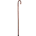 Brazos Walking Sticks™ Free Form Oak Shepherd’s Crook Walking Stick, 55", Red 1 thumbnail image