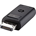 HP DisplayPort To HDMI 1.4 Adapter - 1 x HDMI HDMI 1.4 Digital Audio/Video Female - 1 x DisplayPort Digital Audio/Video Male